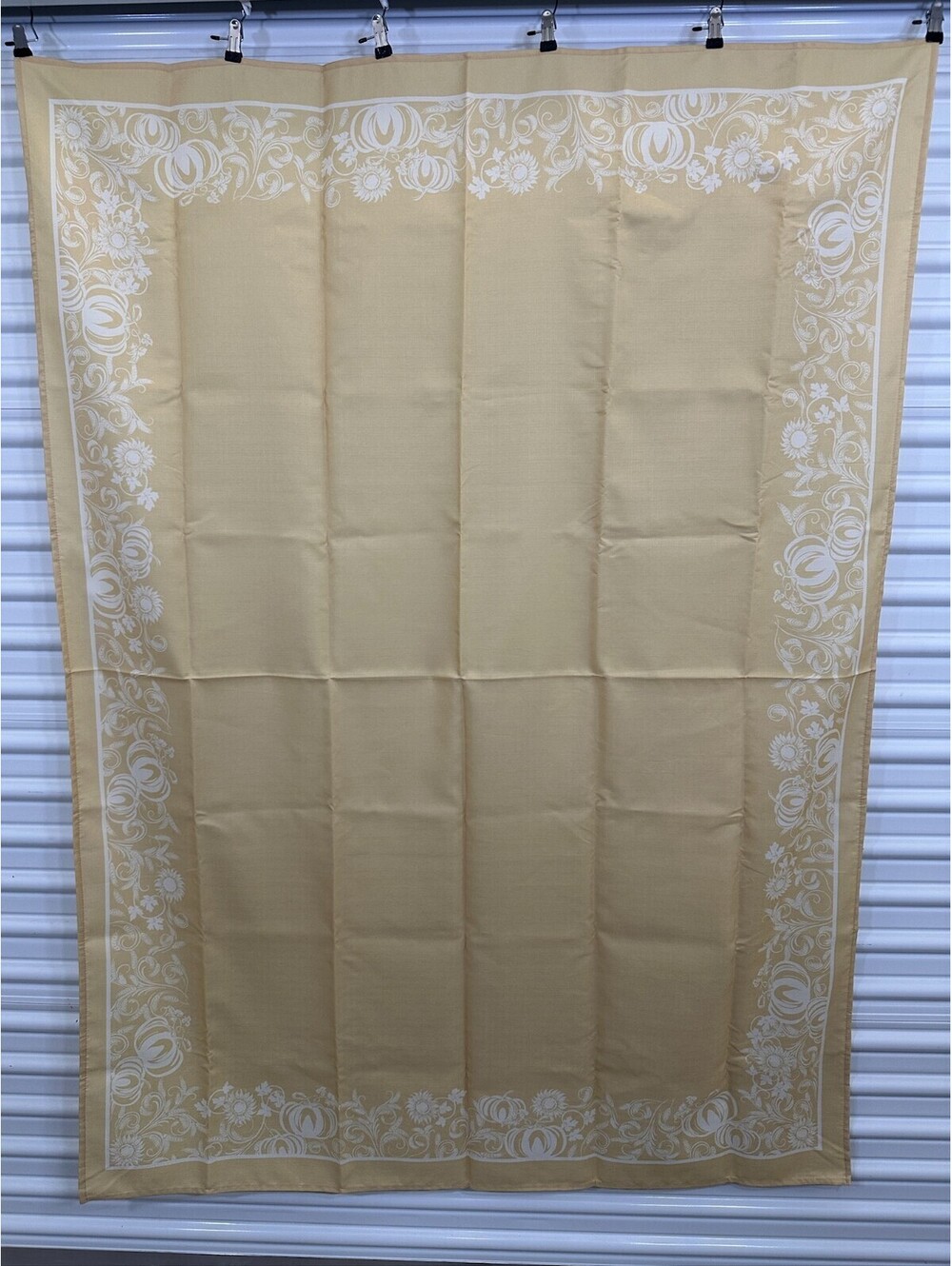 Fall Harvest Pumpkin Sunflower Polyester Card Table Tablecloth To Gold Yellow